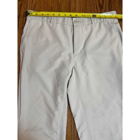 Nike Dri-FIT Golf Pants Mens 32x32 Light khaki Flat Front Performance Trouser - Picture 2 of 9